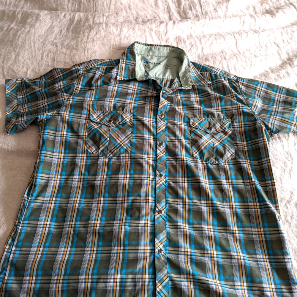 Kuhl Eluxor XXL blue/green/ brown plaid